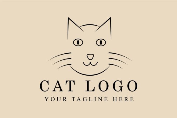 Abstract Elegant Cat Line Art Review for Embroidery Projects