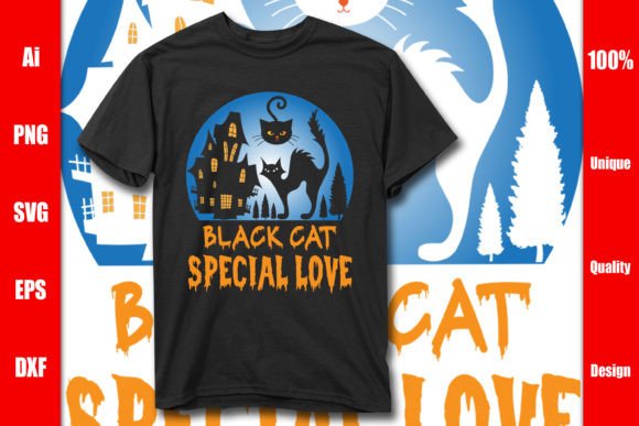 Black Cat Special Love T-shirt Design Review