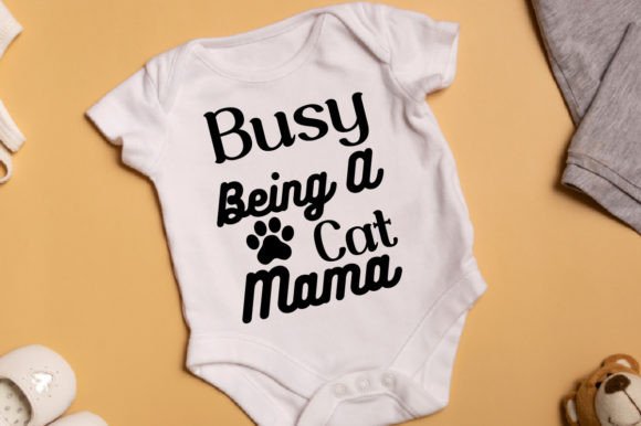Busy Being a Cat Mama T-shirt Design Review