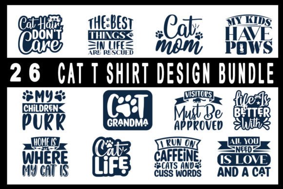 Cat T Shirt Quotes Designs Bundle Review