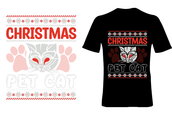 Christmas Pet Cat Ugly T-Shirt Design Review