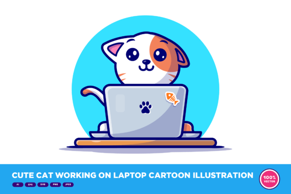 Cute Cat on Laptop Embroidery Design Review