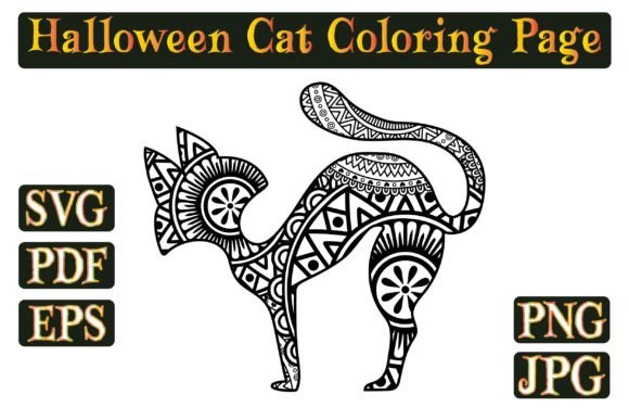 Halloween Cat Coloring Page Review