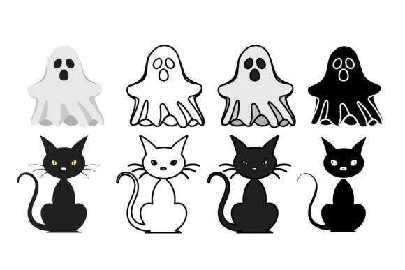 Halloween Cat Vector Icon Review