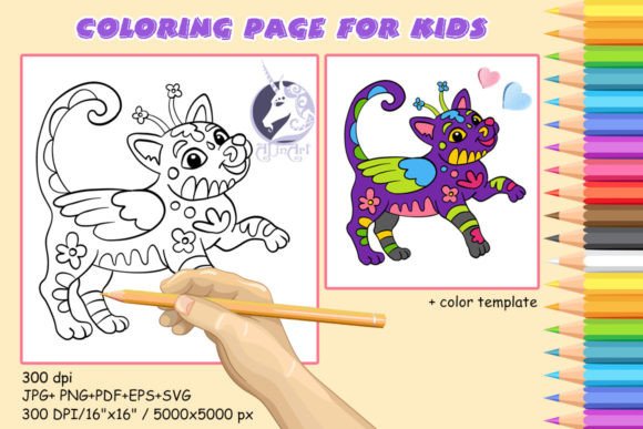 Kids Coloring Alebrije Cat Review