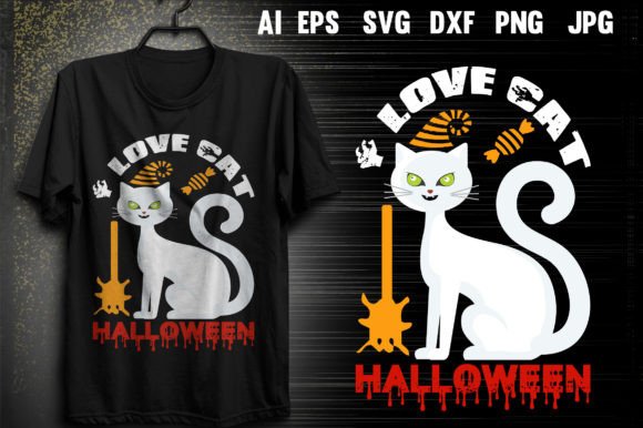 Love Cat Halloween T-shirt Design Review