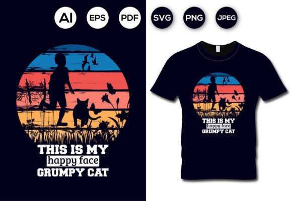 This is My Happy Face Cat T-Shirt